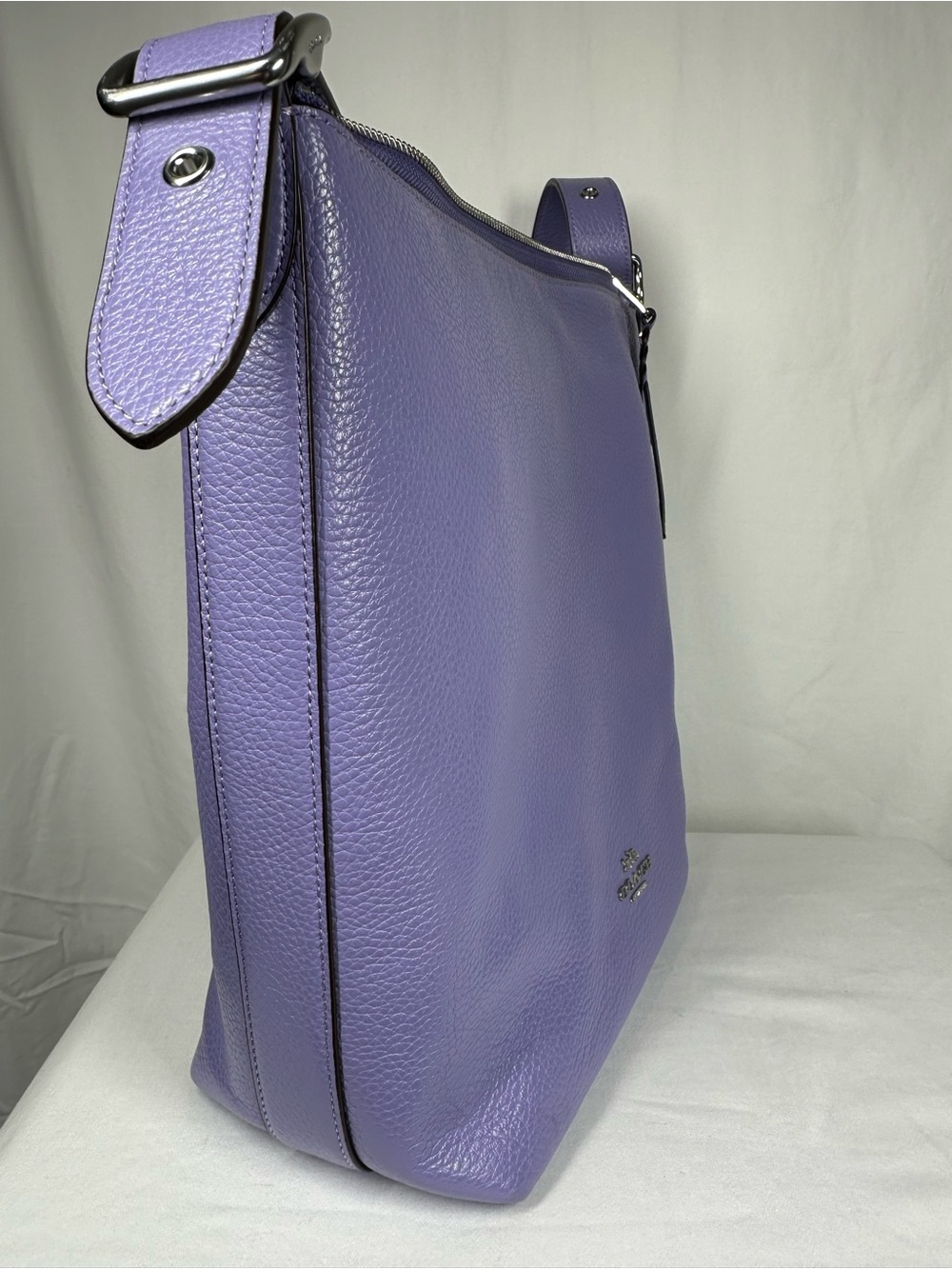 Coach Val Duffle Leather Light Violet Shoulder or Crossbody Bag - Picture 4 of 13